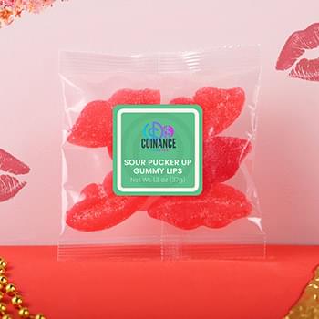Sour Pucker Up Gummy Lips-Taster Packet
